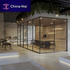 Modular partition Corner profilealuminumglasscommercial