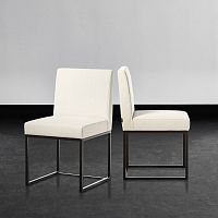 Contemporary chair KLEEindoorfabricleather