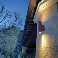 Contemporary wall light PILASexterioraluminumround
