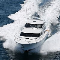 Cruising motor yacht Antiquitywith enclosed flybridgeshaft drive3-cabin