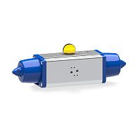 Pneumatic valve actuator DYNACTAIR EVOmanualquarter-turnrack-and-pinion