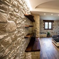 Interior wall-covering ARENALexteriorengineered stonetextured