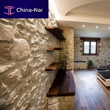 Interior wall-covering ARENALexteriorengineered stonetextured