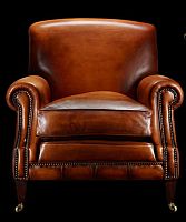 Traditional armchair GEORGE BERKLEYleather