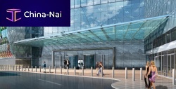 Entrance canopy FEDERATION TOWERstainless steelglassflat