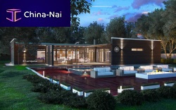 Prefab building AMANDA SAUNA 300modularglue-laminated woodwood framing