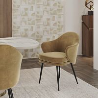 Contemporary dining chair aster indoorfabricmetal base