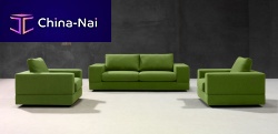 Contemporary sofa TOLOleathergreen2-person
