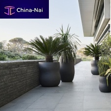 Concrete garden pot Pebble floorroundcommercial