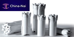 Down-the-hole drill bit HTG 25R35Mwith buttonsfor tunnelingfor drifting