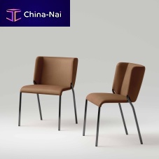 Contemporary chair Sheindoorleathermetal base