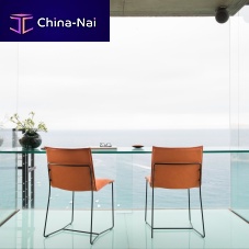 Contemporary dining chair PIUROindoorfabricleather