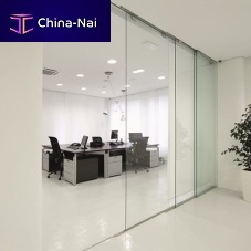 Float glass panel for partition wallflat
