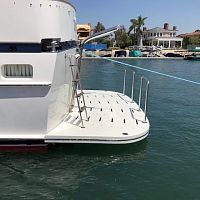 Swim platform fixedfor yachtsfor boat