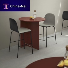 Contemporary bar chair TERRAindoorplywoodlacquered metal steel base