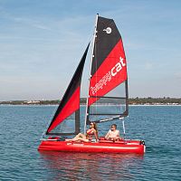 Inflatable sport catamaran HAPPY CAT NEOmultiplerubberasymmetric spinnaker