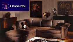 Corner sofa LUXOR ANGOLAREtraditionalleatherbrown