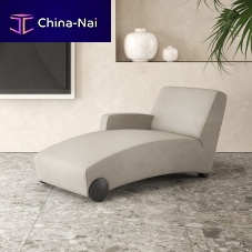 Contemporary chaise longue TRANSITfabricwooden1-person