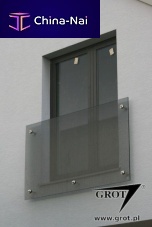 Translucent glass panel BZ 6for balcony