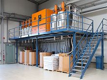 Dry air dryer continuousfor plastic pellets