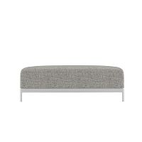 Contemporary ottoman ALUZEN SOFT / P69_Ofabricsynthetic leatherrectangular