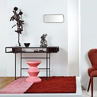 Hand-woven carpet AERIAL TULIP woolroll