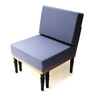 Traditional fireside chair woolwoodenmodular