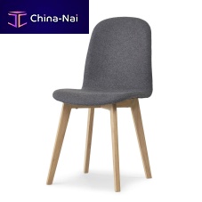 Scandinavian design chair EDGE indoorfabricoak base