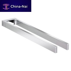2-bar towel rack 11118 wall-mountedmetalfor hotel