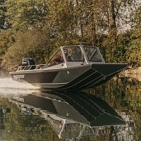 Outboard jon boat 20' ALASKAN opendual-consolesport-fishing