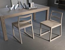Contemporary chair GRACE indoorsolid woodelm