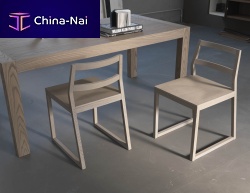 Contemporary chair GRACE indoorsolid woodelm