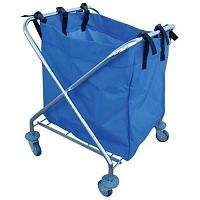 Cleaning trolley 3009steelfor linenwith swivel casters