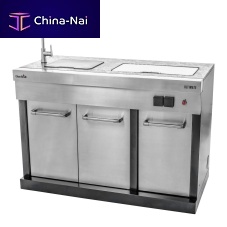 Stainless steel kitchen island Ultimate Entertainmentmedium-sizeoutdoorgray