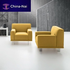 Contemporary armchair YOUNGfabricpinewith removable cushion