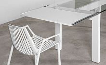Contemporary table EXTENglassrectangularextending