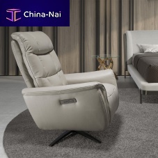Contemporary relaxing armchair 5114leatherwith footrestreclining