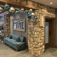 Engineered stone wall cladding MIX ALPINAinteriorexteriortextured