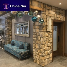 Engineered stone wall cladding MIX ALPINAinteriorexteriortextured