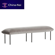 Contemporary upholstered bench NAKKIfabricblue