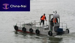 Pollution control boat 8mservice boatcatamaranoutboard