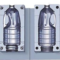Mono-cavity blow mold for PET bottlesfor the packaging industry