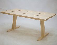 Contemporary table TRANSFORMER birchrectangularextending