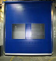 Roll-up industrial door sliding and stackingmetalPVC