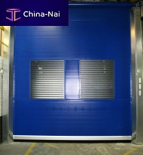 Roll-up industrial door sliding and stackingmetalPVC