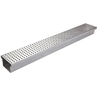 Drainage channel with grating STABILEgalvanised steel gratestainless steel gratefor public spaces