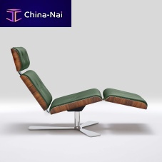 Original design chaise longue ARMADILLO 7leatherchrome steelfor wellness center
