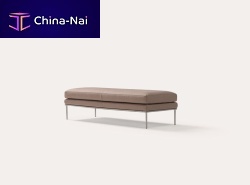 Contemporary upholstered bench ALICEfabric