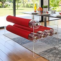 Original design bench MW04stainless steelPMMAwith backrest