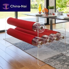 Original design bench MW04stainless steelPMMAwith backrest
